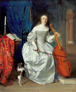 加佈裡埃爾 梅特囌 Woman Playing the Viola da Gamba 加佈裡埃爾 梅特囌 Woman Playing the Viola da Gamba